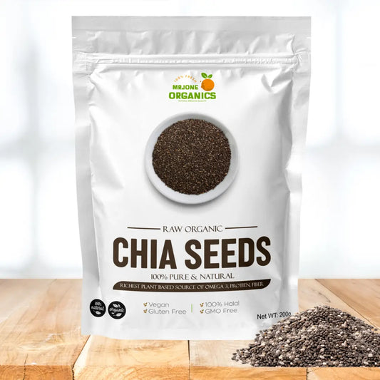Raw Organic Chia Seeds – 100% Pure & Natural (200g)